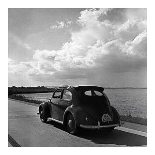 Volkswagen Beetle on the Streets Next to the Sea, Germany 1939, Printed 2021 For Sale