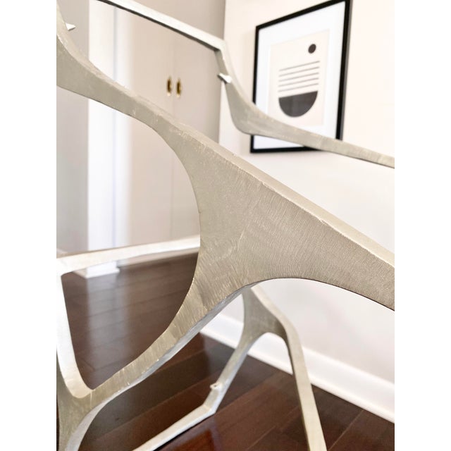 Made Goods Organic Modern Silver Bookshelf Gerald Console Table Chairish