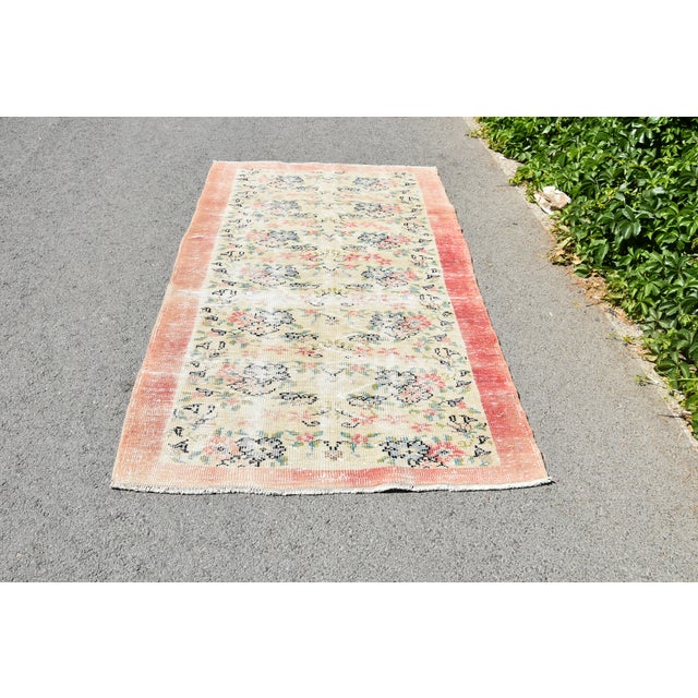 1970s Turkish Red Floral Rug For Sale - Image 9 of 9