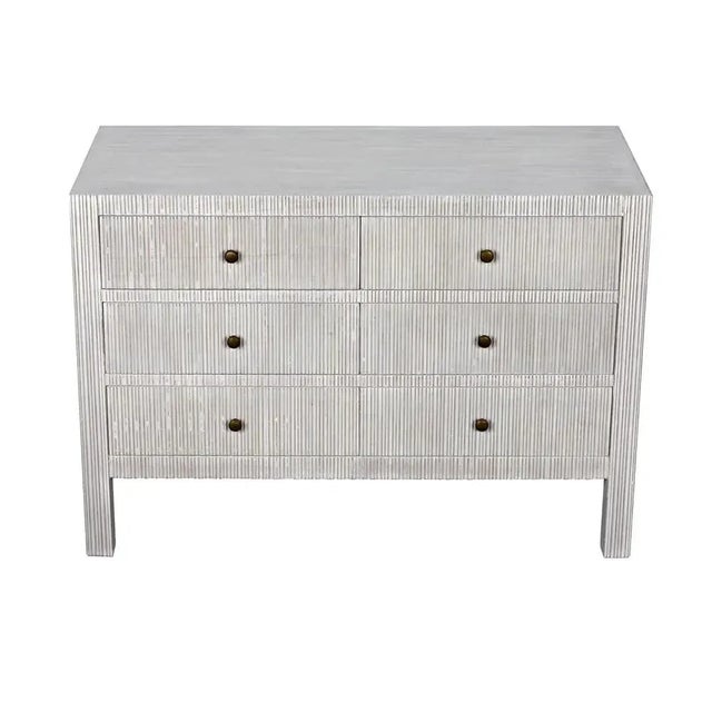 Not Yet Made - Made To Order NOIR Conrad 6 Drawer Dresser, White Wash For Sale - Image 5 of 11
