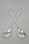 Vintage Sheffield England Modern Silver Plated Salad Serving Set, Fork & Spoon. Circa Mid 20th Century. Measurements: 0.5"...