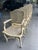 Wood French Louis XV Style Painted Cane Back Dining Chairs With Carved Frames & Cabriole Legs – Set of 6 For Sale - Image 7 of 18