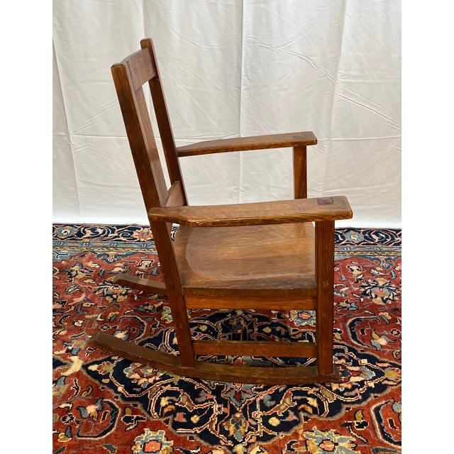 Wood Early 20th Century Limbert Rocker For Sale - Image 7 of 12