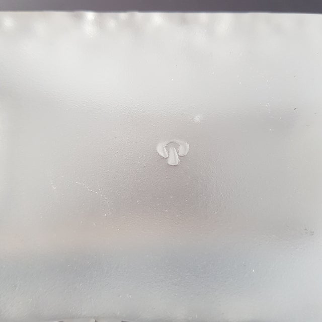 Glass 1970s Heavy Glass Vase by Peill & Putzler, Germany For Sale - Image 7 of 12