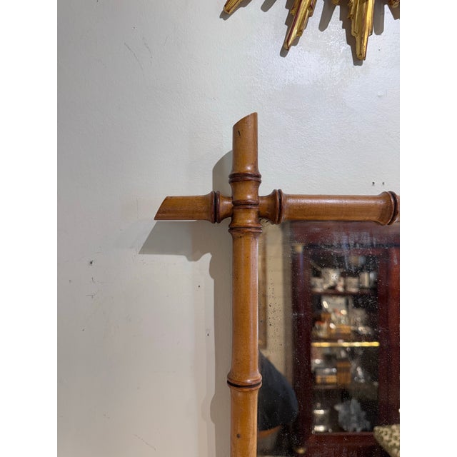 19th Century Bamboo Mirror For Sale - Image 4 of 6