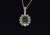 Gemstone Certified Natural 2.77CTS VS F Diamond Black Opal 18K Solid Gold Pendant Necklace For Sale - Image 7 of 10