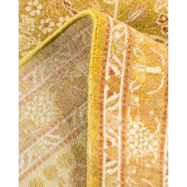 Eclectic, One-of-a-Kind Hand-Knotted Area Rug in Green, 6' 2" x 9' 1" For Sale In New York - Image 6 of 8