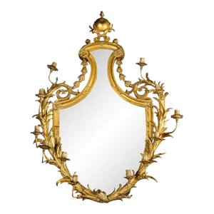 Late 19th Century Gilt-Bronze Ormolu Girandole Mirror by Edward F. Caldwell & Co.