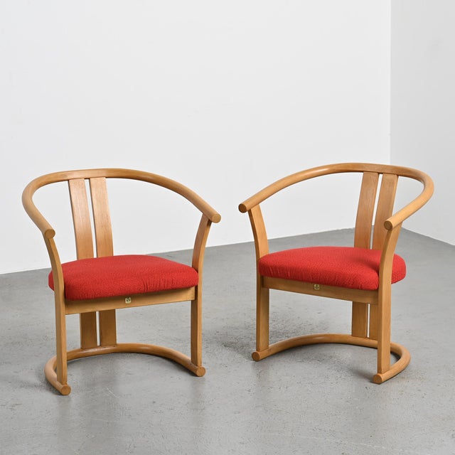 Beech Armchairs by Isamu Kenmochi, 1960s, Set of 2 For Sale - Image 18 of 18