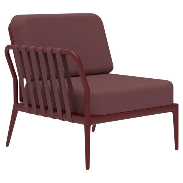 Ribbons Burgundy Right Sofa by Mowee For Sale