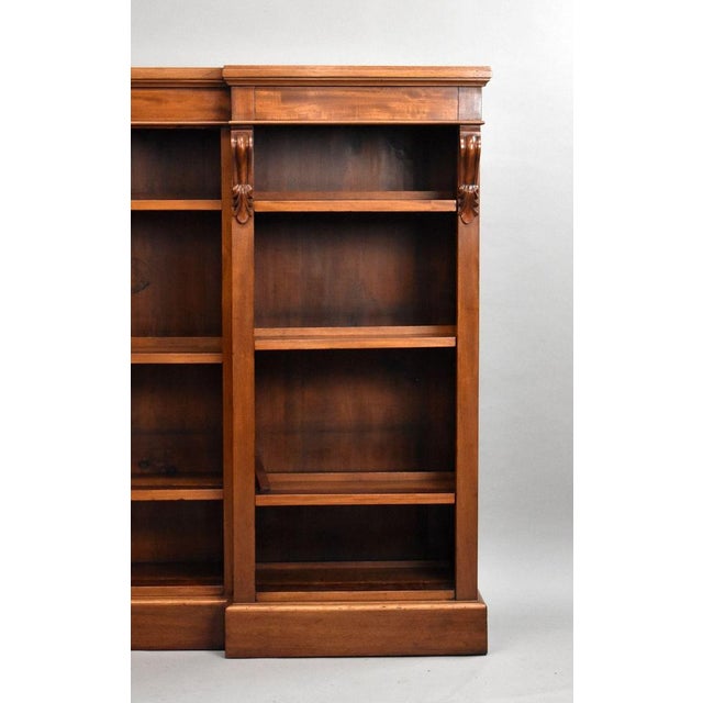Victorian Open Bookcase in Mahogany, 1860 For Sale - Image 4 of 10