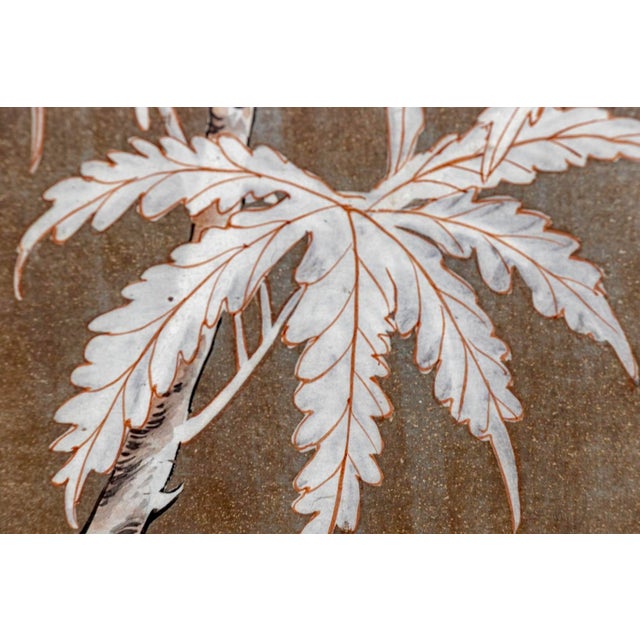 Chinoiserie Framed Late 19th Century Hand-Painted Chinoiserie Wallpaper Panel For Sale - Image 3 of 11