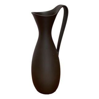 Mid-Century German Minimalist Pottery Carafe Vase from Wormser Terra-Sigillata, 1960s For Sale