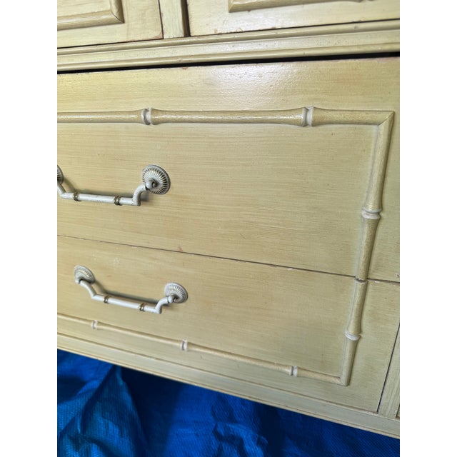 Thomasville Allegro Faux Bamboo 7 Drawer Dresser For Sale - Image 17 of 18