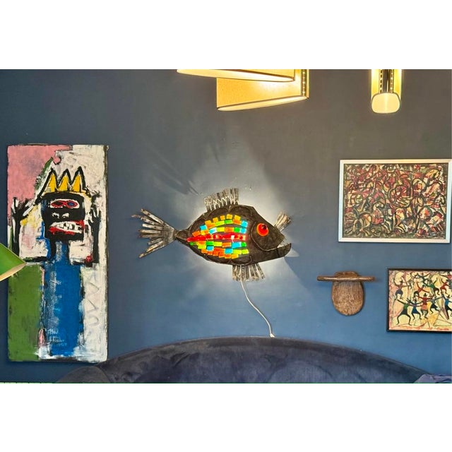 Late 20th Century Large Wall Sconce by Jacques Avovet and Jean Simon Labret, 1970 For Sale - Image 5 of 7