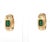 0.52 cts Natural emerald earrings in 14k gold For Sale - Image 17 of 18