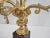 Brass Vintage Laudarte SRL Italy Made Gilt Brass Candelabra Marble Table Lamp For Sale - Image 8 of 16