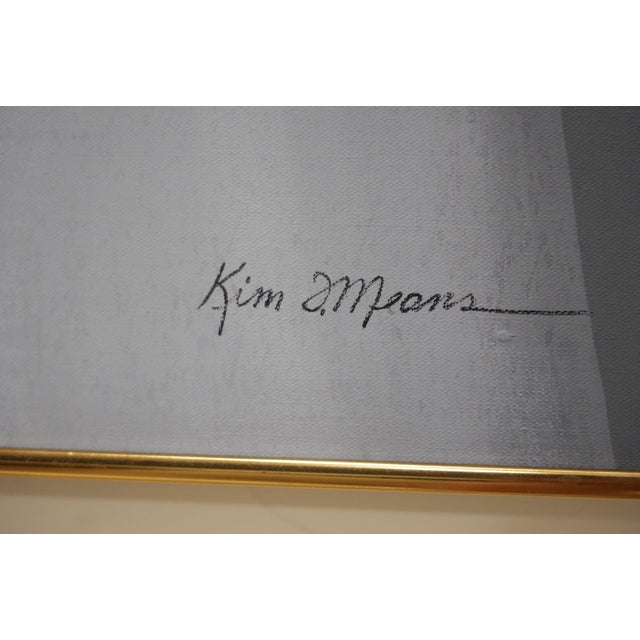 1980s Kim F. Means "Sparrow Dancer" Signed Original Acrylic Native American Portrait For Sale In Denver - Image 6 of 8