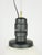 Metal Mid-Century Black Aluminum Azucena Pendant Lamp with Brass & Molded Glass Shade, 1950s For Sale - Image 7 of 9