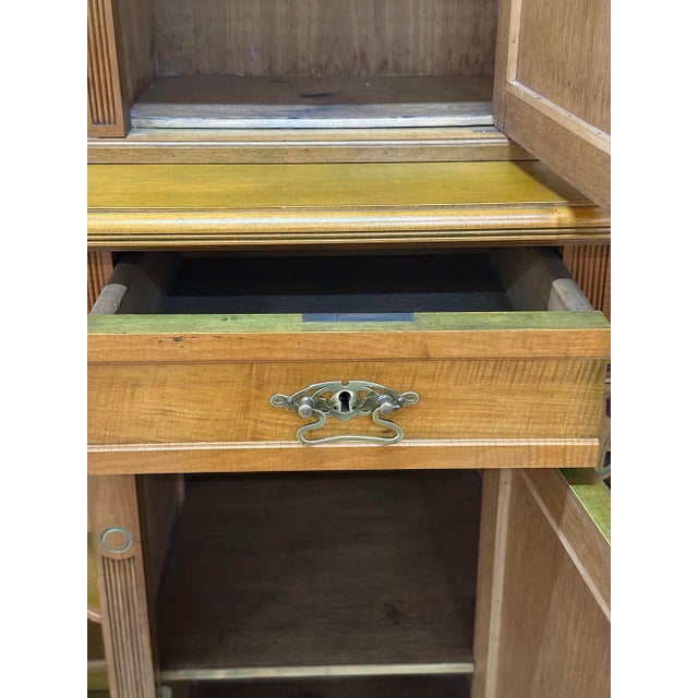 Art Nouveau Vertico Cabinet with Floral Painting, 1910s For Sale - Image 10 of 14