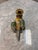 Vintage French-Style Porcelain Parrot Candlestick With Ornate Brass Base For Sale In West Palm - Image 6 of 7