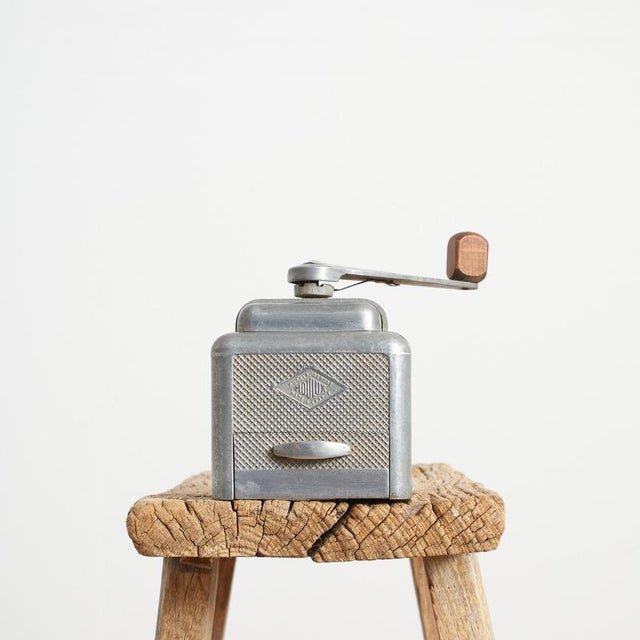 Antique French Coffee Grinder from Moulux, 1950s For Sale - Image 9 of 9