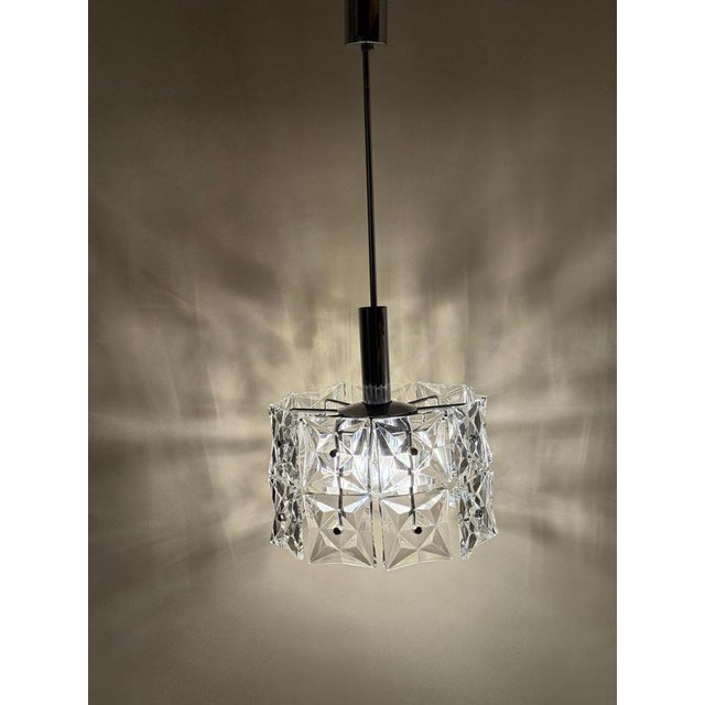 Mid-Century Modern Crystal 7-Light Pendant Lamp with Glass by Kinkeldey, Germany, 1960s For Sale - Image 16 of 18