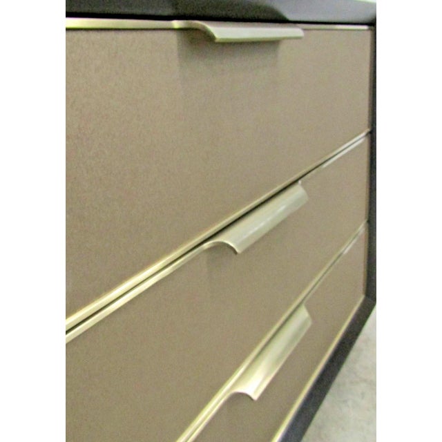 Chocolate New Caracole Mid-Century Modern Inspired Triple Wrap Nightstand Cla-020-062 For Sale - Image 8 of 16