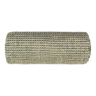 The House Of Scalamandré Heatherton Bolster Pillow In Glen For Sale
