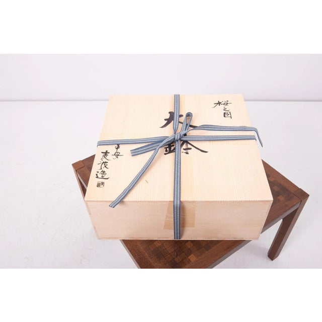 Japanese ceramic bowl, hand painted & new, 2016.