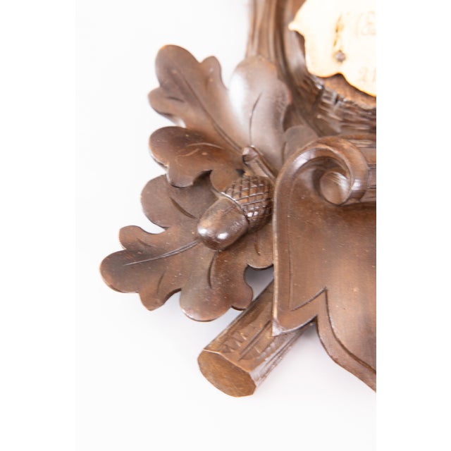 Black Forest Antique Black Forest Roe Deer Antlers Hunting Trophy 1918 Mount For Sale - Image 4 of 8