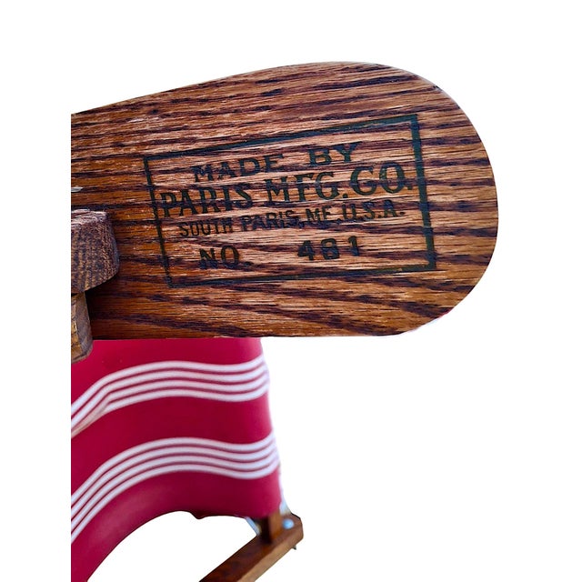 Vintage Steamer Chair Recalls the Golden Age of Leisure Travel, by Paris Manufacturing For Sale - Image 16 of 16