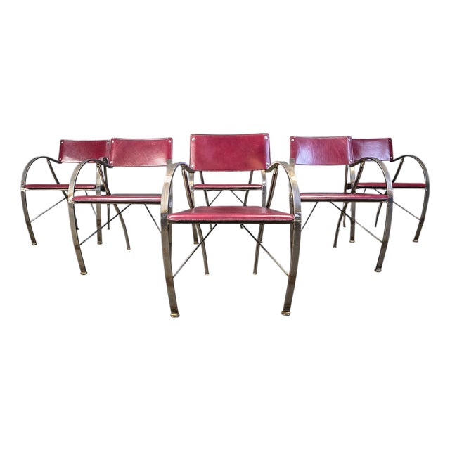 Vintage Dining Chairs from Segis, Italy, 1980s, Set of 6 For Sale