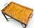 Wood Boho Maitland Smith Tortoise Bamboo and Tessellated Penshell Tray Table For Sale - Image 7 of 18