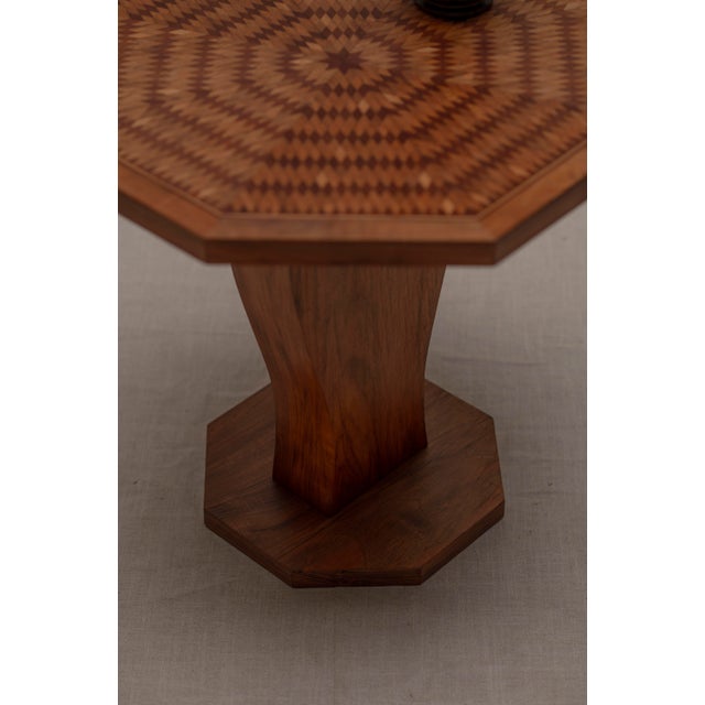 Mid-Century Marquetry Side Table, 1960s For Sale - Image 10 of 12