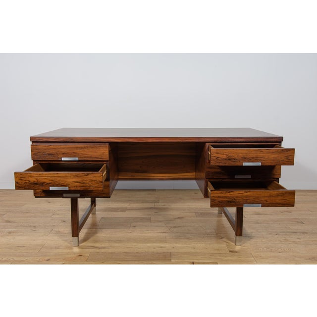 Mid-Century Modern Rosewood Desk from Eigil Petersens Møbelfabrik, Denmark, 1970s For Sale - Image 14 of 18