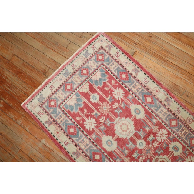 Pop Art Narrow Vintage Khotan Runner - 2'4" x 6'11" For Sale - Image 3 of 10