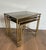 Maison Jansen 1940s Neoclassical style brass nesting tables. French work by Maison Jansen. For Sale - Image 4 of 12