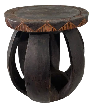 Vintage African Baga Low Stool /Table Guinea-Bissau 15.75" H