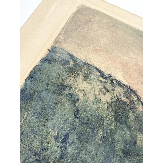 Bernard Gantner, Winter Landscape with Village, Color Lithograph, 20th Century For Sale - Image 6 of 13