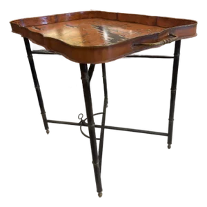 Hand Painted Chinoiserie Tray Table