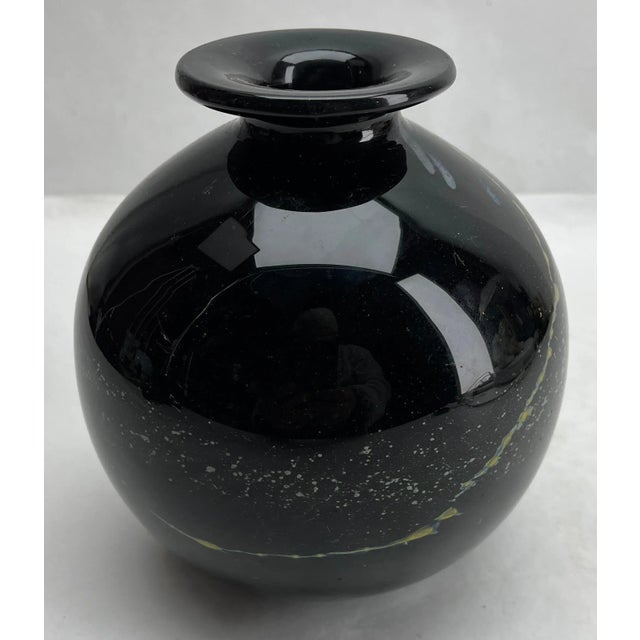 Malta Solifleur Vase with Wide Rimmed Mouth and Inclusions by