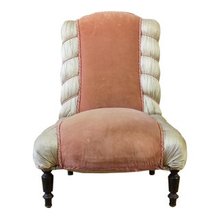 French 19th Century Slipper Chair For Sale