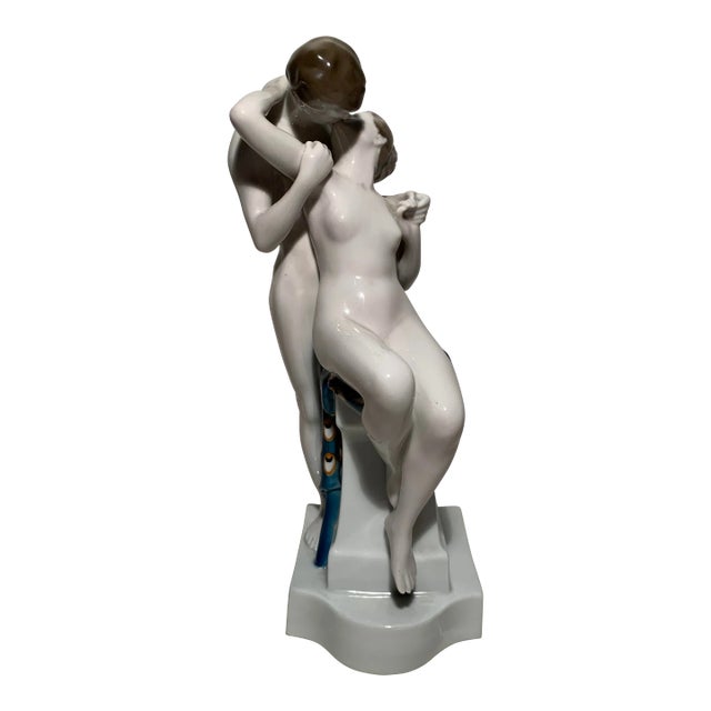 Antique 1918 Rosenthal "Spring of Love" Porcelain Statue For Sale