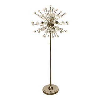 Mid-Century Modern Style Regina Andrew Constellation Chrome and Glass Sputnik Floor Lamp For Sale