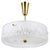 Round Textured Glass Ring and Brass Pendant Lamp by J. T. Kalmar for Kalmar, 1950s For Sale - Image 15 of 15