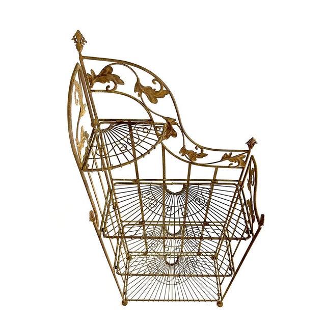 Victorian Plant Shelf in Wrought Iron, 1920s For Sale - Image 4 of 7
