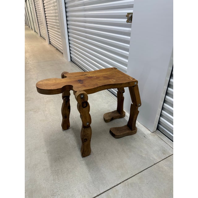 Mid-Century Modern Mid 20th Century Life Size Articulating Wood Man; Folk Art Wood Sculpture For Sale - Image 3 of 12