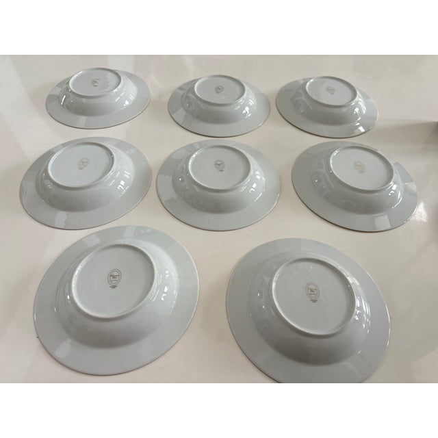 Ceramic 1980s Christian Dior Fine China Plates- Set of 8 For Sale - Image 7 of 7