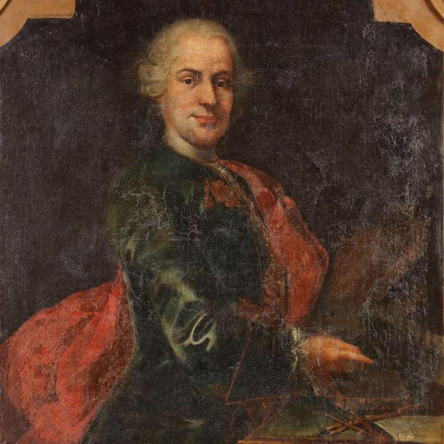 Portrait of a Gentleman, Oil on Canvas, Framed For Sale - Image 3 of 10